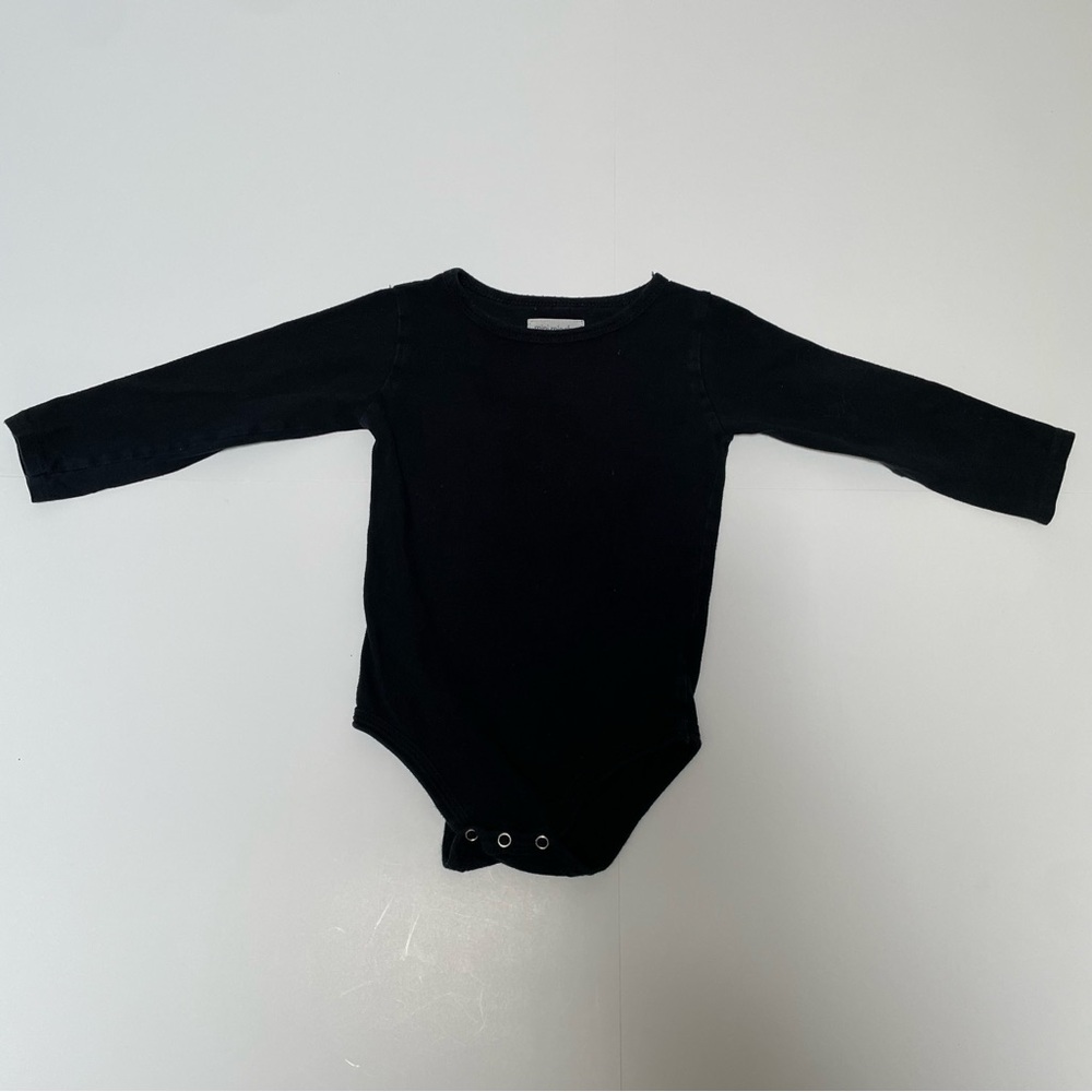 Black Mini Mioche Long Sleeve Bodysuit